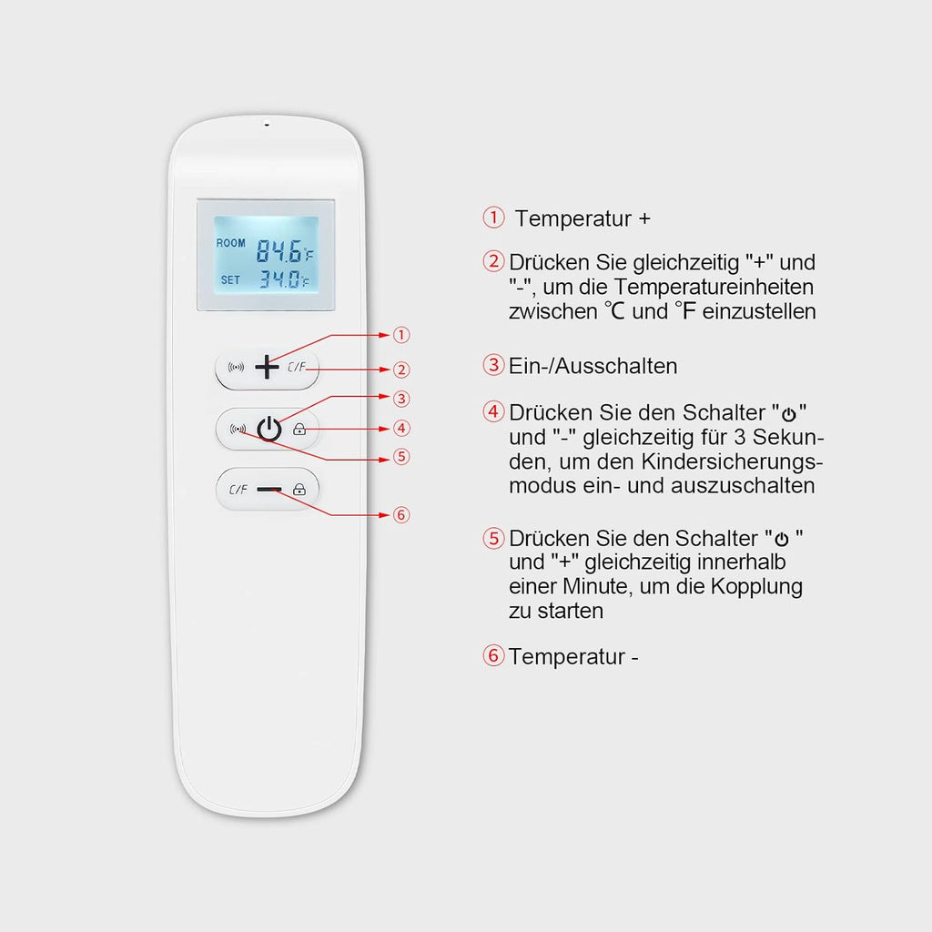 Byecold Riscaldatore a Infrarossi da Pavimento con Piedini 300 Watt, Riscaldamento Elettrico a Infrarossi, Termosifone, Pannello Radiante, Risparmio Energetico, Protezione da Surriscaldamento