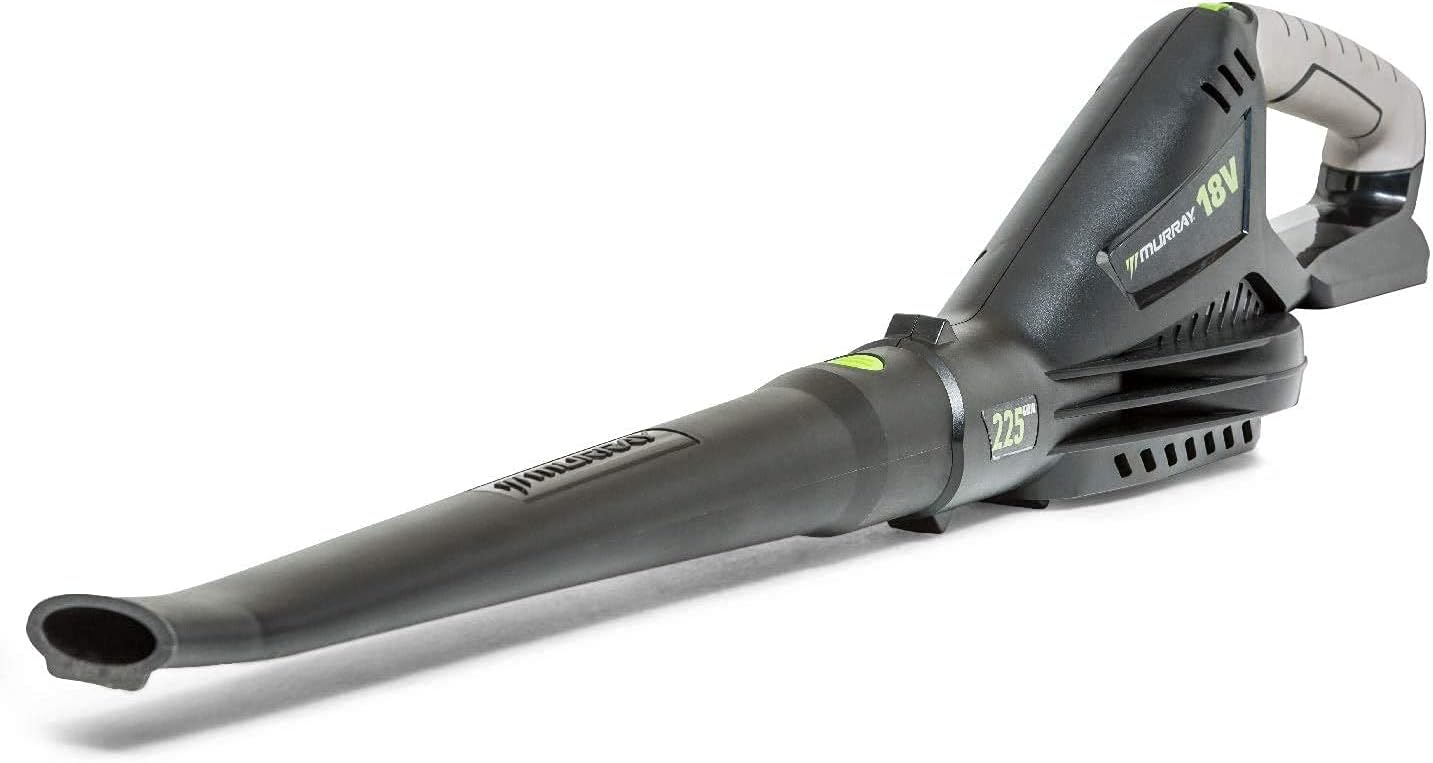 Murray 18V Lithium Ionen Laubbläser Set. IQ18LBK, inklusive 5Ah Batterie und Ladegerät, 225 km/h Blasgeschwindigkeit , 5 Jahre Garantie