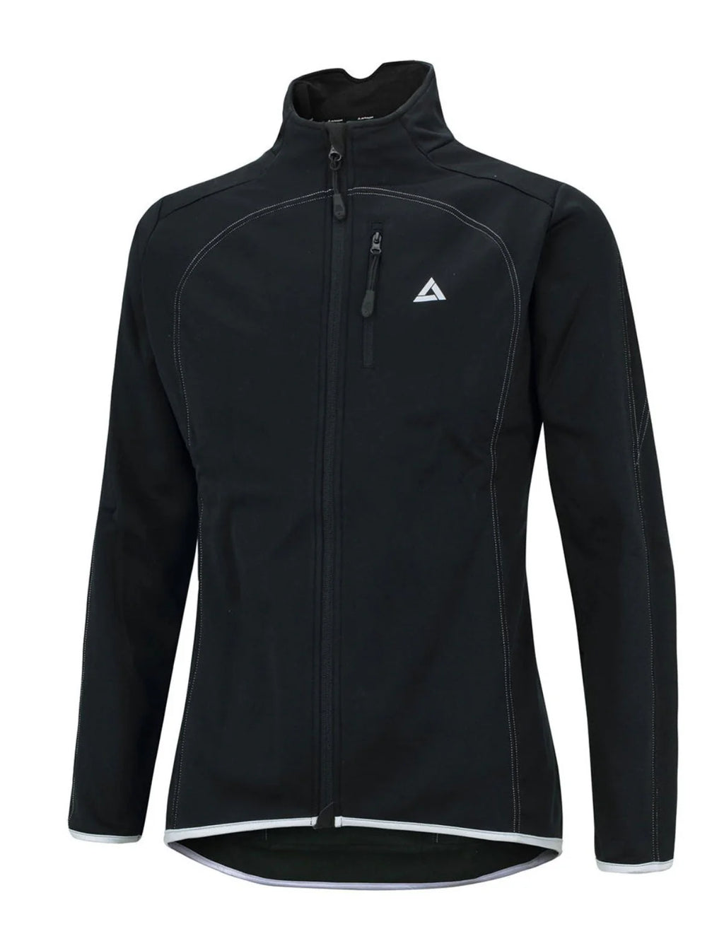 Herren Thermo Fahrradjacke Pro Line Schwarz Silber