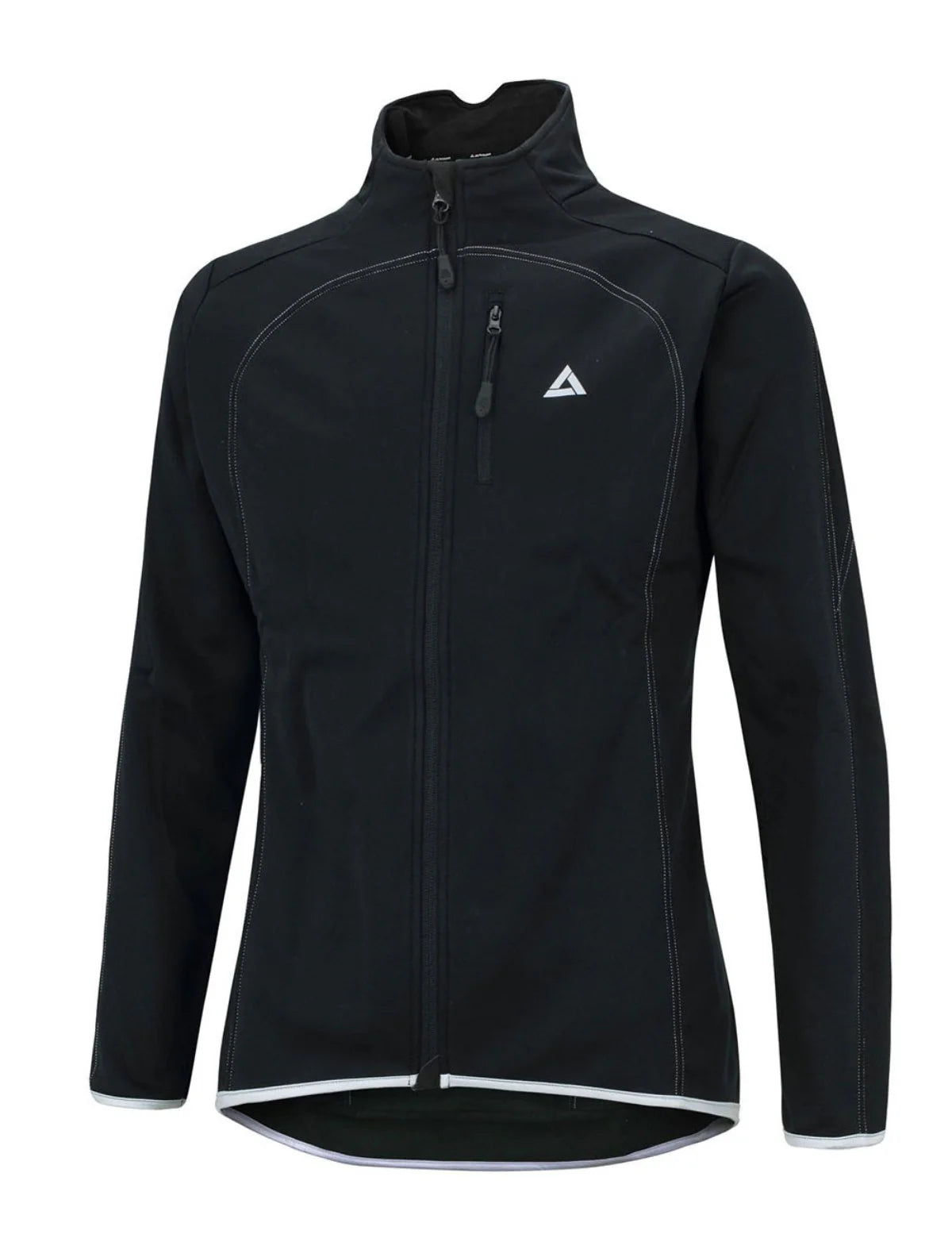 Herren Thermo Fahrradjacke Pro Line Schwarz Silber