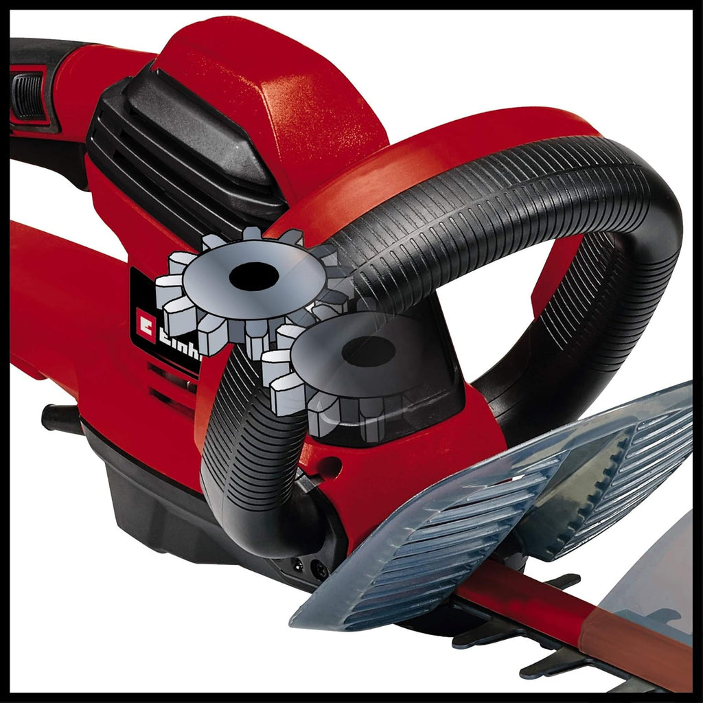 Einhell Tagliasiepi elettrico GE-EH 6560 (650 W, lama in acciaio tagliato e levigato al diamante, ingranaggi in metallo, protezione antiurto, incl. custodia)