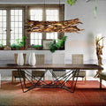 BLUMA Lampada da soffitto in radice 180 -190 cm