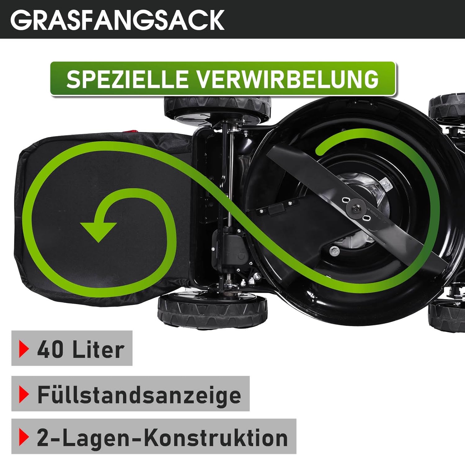 BRAST Tosaerba a Benzina con Trazione | 3,0kW (4,1PS) | Avviamento Elettrico | 41cm Larghezza di Taglio | Vari Modelli | TÜV | Motore 4 Tempi OHV | Altezza di Taglio 25-75mm | Cesto Raccolta 40L | Scocca in Acciaio | 16145 Estart