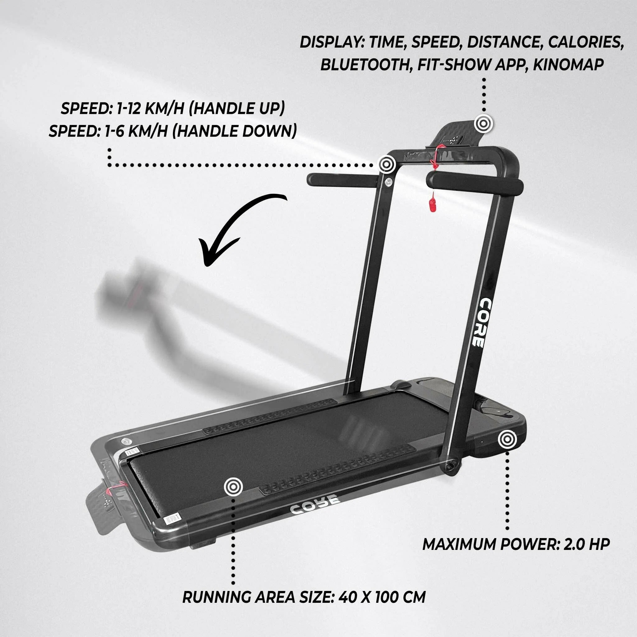 Tapis Roulant 2-IN-1 Core 2200