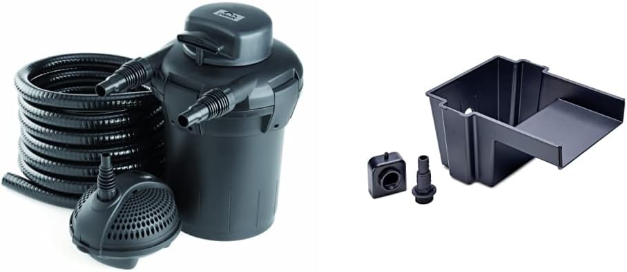 Pontec 57146 PondoPress Set 10000 - Druckfilter-Komplettset inklusive Filterpumpe und UVC-Technik / Teichfilter / Außenfilter
