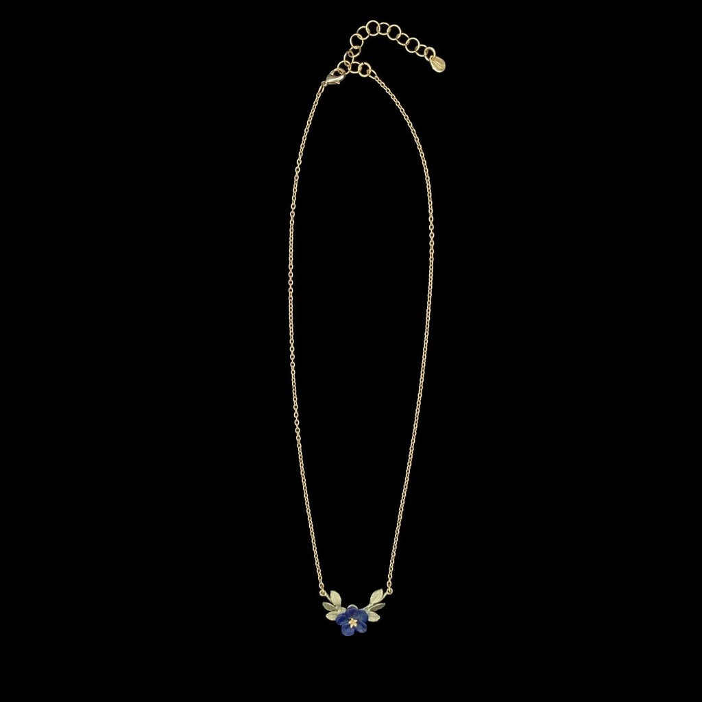 Nontiscordardimé di primavera - collana piccola con pendente floreale