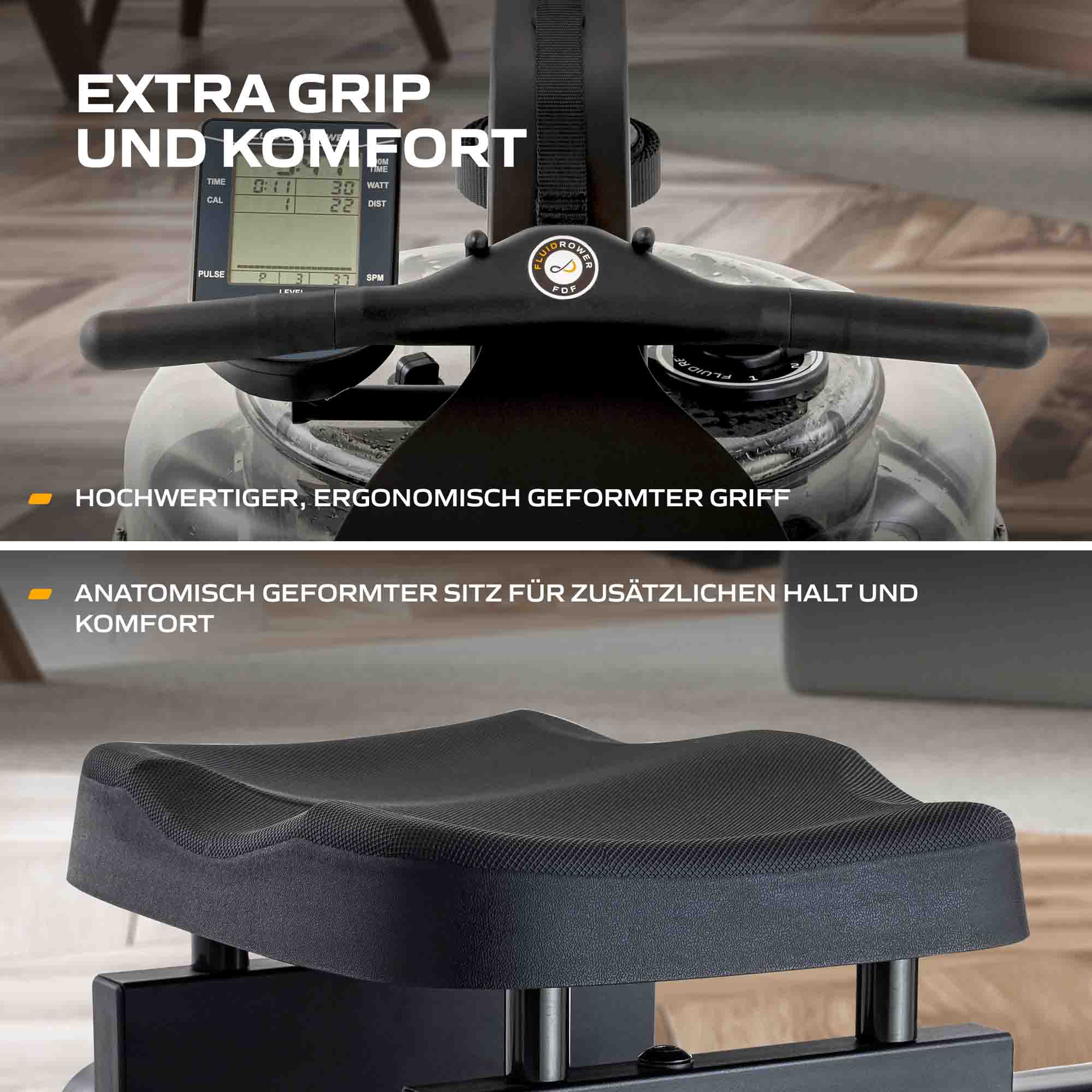 Fluid Rower Remoergometro NEON Pro V Nero