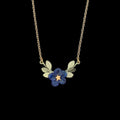 Nontiscordardimé di primavera - collana piccola con pendente floreale