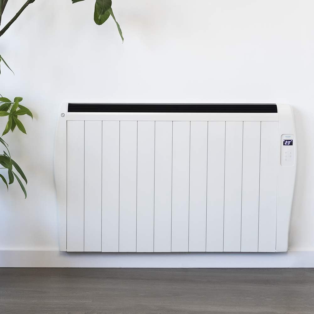 Cecotec Flachheizkrper mit Fernbedienung ReadyWarm 2500 Thermal. 1800 W, 12 Elemente aus Aluminium, LCD-Bildschirm, 3 Heizungsmodi, Timer, Slim Design, berhitzungsschutz Overprotect System