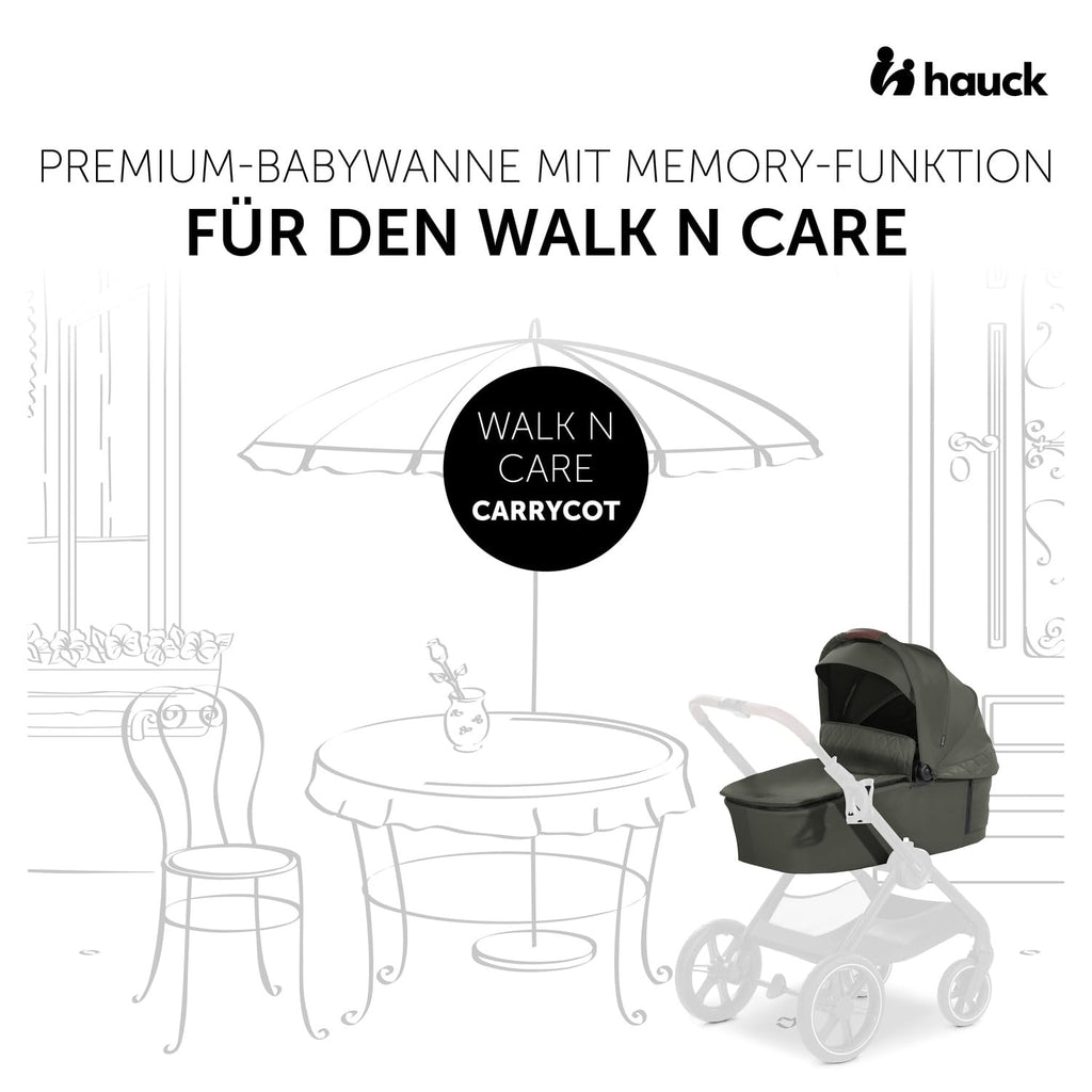 hauck Kinderwagen mit Beindecke Walk N Care ab Geburt bis 22 kg mit Liegefunktion, Becherhalter, Sitz Wendbar & Höhenverstellbar, Gummireifen, Teleskopgriff, UPF 50+, Zusammenklappbar (Dark Navy Blue9
