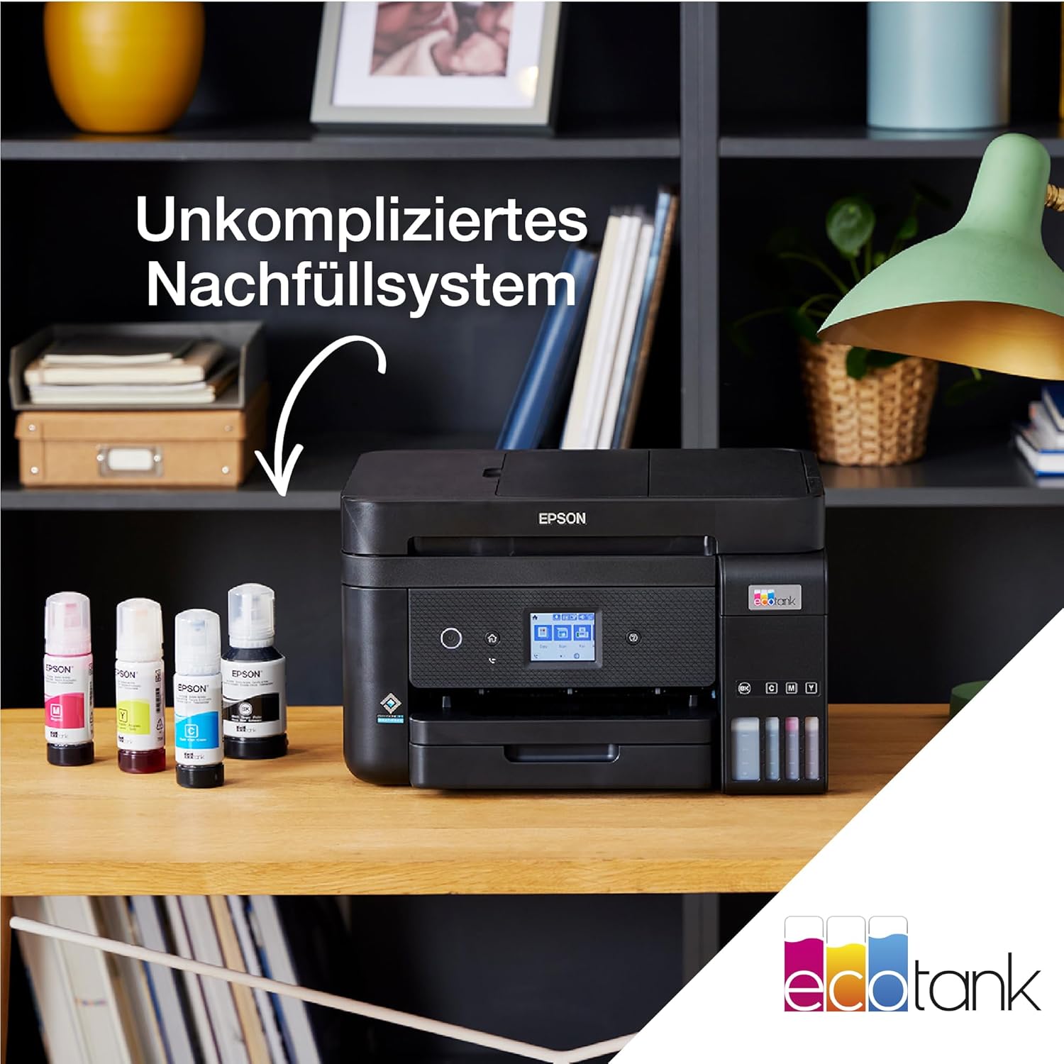 Epson EcoTank ET-4800 Stampante multifunzione A4 con serbatoio di inchiostro e Wi-Fi, con inchiostro incluso per un massimo di 3 anni