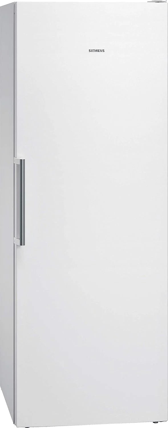 Siemens GS54NAWCV iQ500 Congelatore, 176 x 70 cm, 327 L, noFrost mai più sbrinamento, bigBox spazio per alimenti grandi, varioZone ripiani in vetro e cassetti flessibili, Bianco