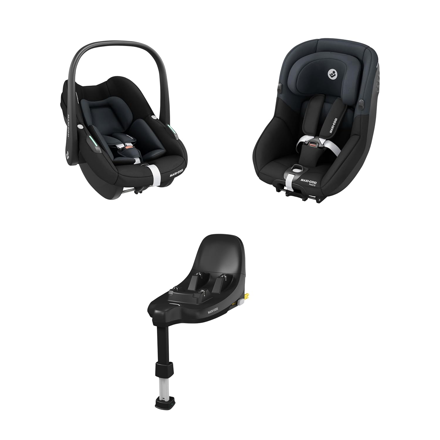 Maxi-Cosi Pebble 360 Pro, Seggiolino auto reclinabile SlideTech, da 0 a 15 mesi, da 0 a 13 kg, da 40 a 87 cm, per i seggiolini auto girevoli FamilyFix 360 Pro, G-CELL Side Impact Protection, Tonal Graphite