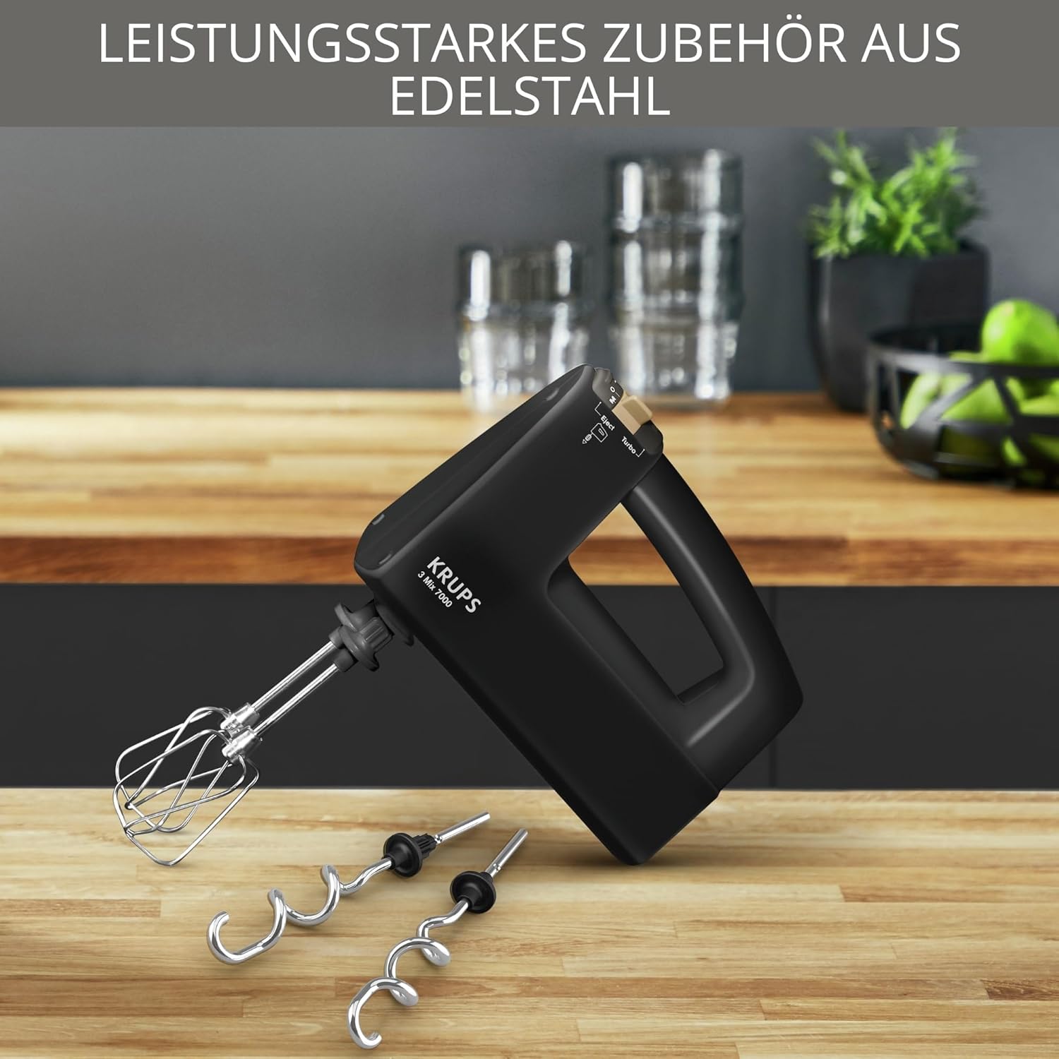 Krups 3Mix 7000 Sbattitore Manuale Edizione Speciale 60 Anni, 500 Watt, Ganci per Impastare e Fruste in Acciaio Inox, Cavo di Alimentazione Lungo, Borsa per Accessori, F6085811, Nero/Rame
