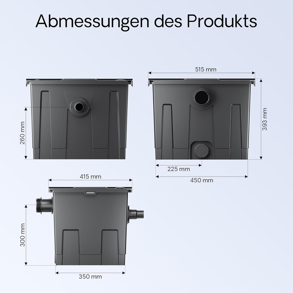 SunSun Bio CBF-350C Teichfilter bis 90000L Teichvolumen max. 10000L/h 3-Kammer Durchlauffilter Modulteichfilter Teich Filter Biofilter
