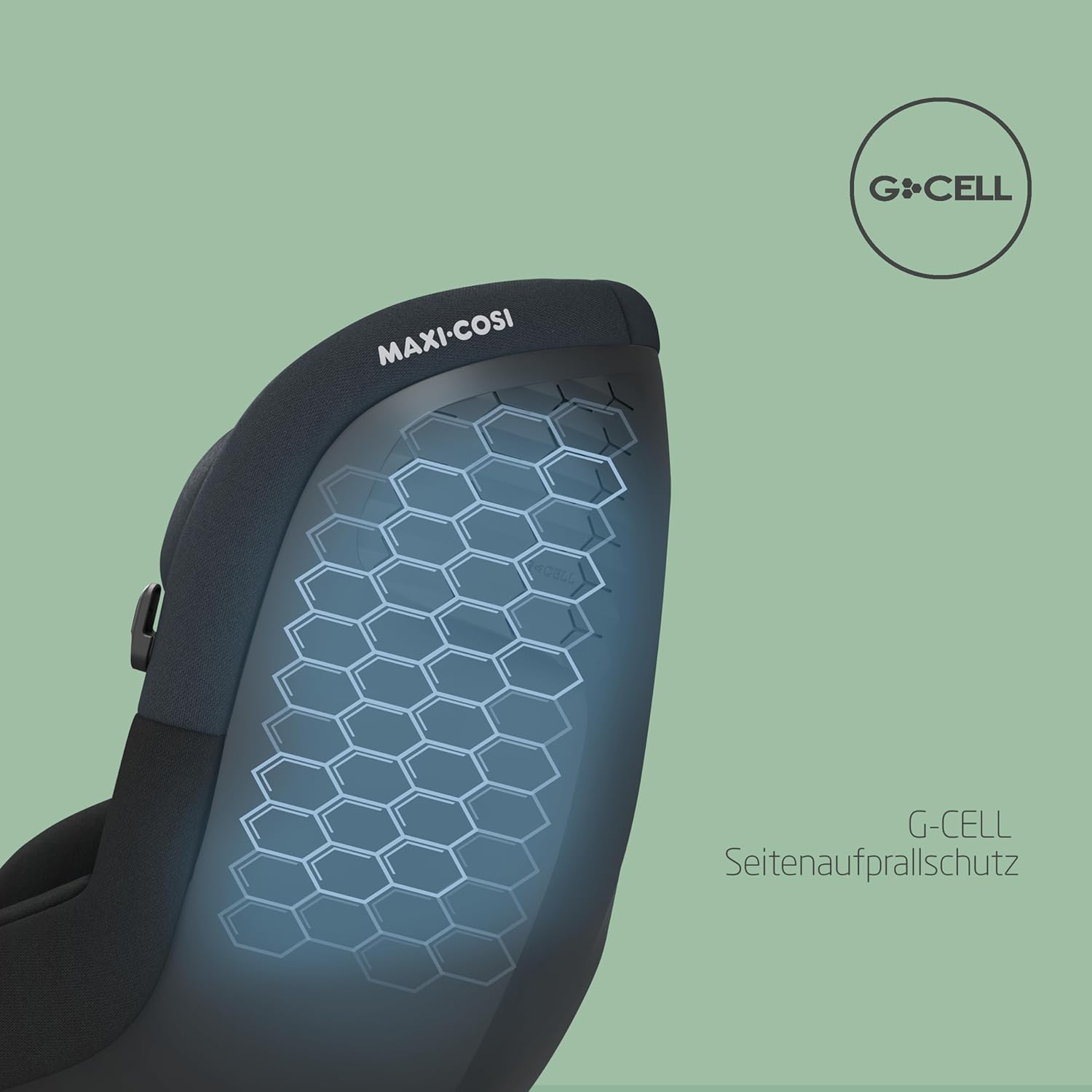 Maxi-Cosi Pebble 360 Pro, Seggiolino auto reclinabile SlideTech, da 0 a 15 mesi, da 0 a 13 kg, da 40 a 87 cm, per i seggiolini auto girevoli FamilyFix 360 Pro, G-CELL Side Impact Protection, Tonal Graphite