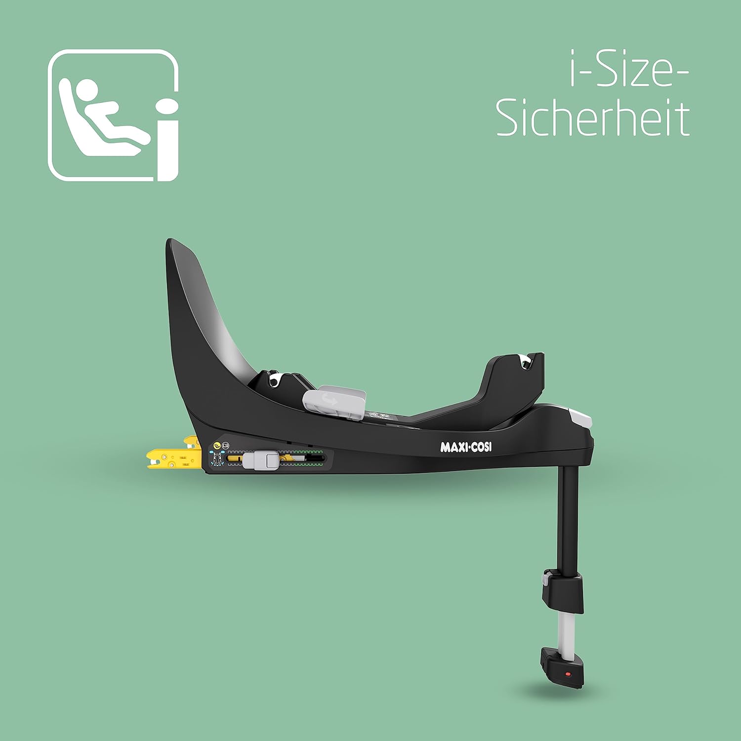 Maxi-Cosi Pebble 360 i-Size Babyschale Drehbar, Neugeborenen Autositz 360 Grad, 0–15 Monate (40–83 cm), Drehung mit einer, ClimaFlow, Easy-In-Gurt, G-CELL Seitenaufprallschutz, Essential Graphite