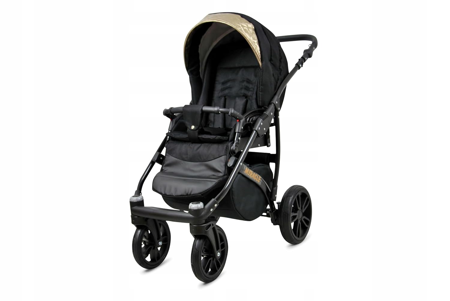 BabyLux® Bambimo Set Passeggino 3 in 1 - Optimal - incl. Navicella, Seduta Passeggino, Seggiolino Auto Ovetto - Seggiolino Auto - Set Passeggino - Passeggino Combinato con Borsa Fasciatoio, Parapioggia ecc.