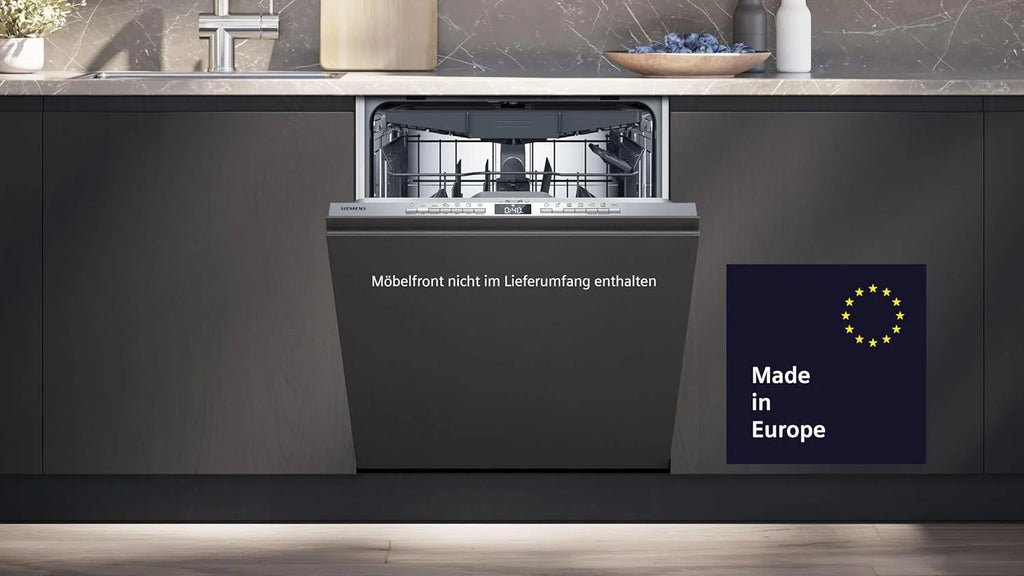 Siemens SN63EX06VE, iQ300 Smarter Lavastoviglie, Lavastoviglie a incasso totale, 60 cm, Cassetto posate, Extra silenziosa, varioSpeed, Apertura automatica porta, Triple rackMatic, infoLight, intensiveZone