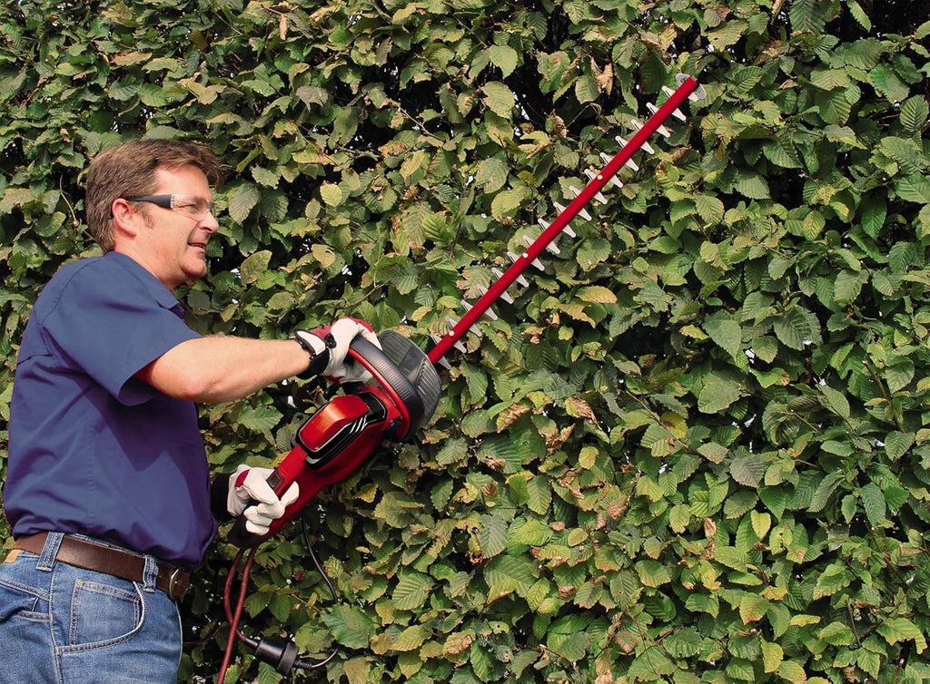 Einhell Tagliasiepi elettrico GE-EH 6560 (650 W, lama in acciaio tagliato e levigato al diamante, ingranaggi in metallo, protezione antiurto, incl. custodia)