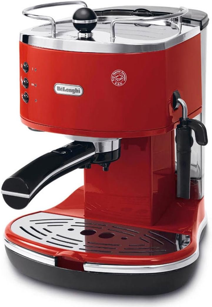 De'Longhi ECO 311.R Icona Vintage Kaffeemaschine, rot