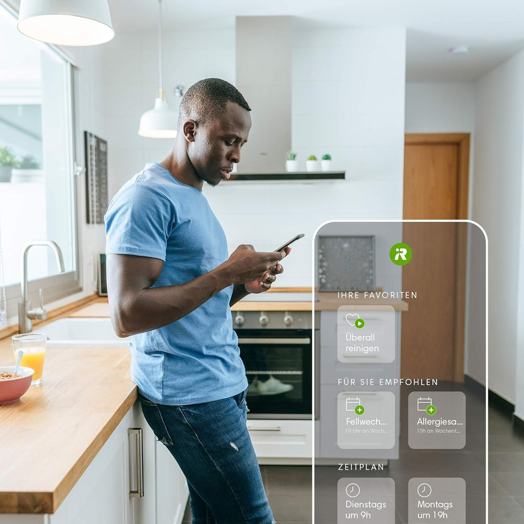 Robot aspirapolvere e lavapavimenti iRobot Roomba Combo Essential (Y0112), potente aspirazione e lavaggio, sistema di pulizia a 4 fasi, 3 livelli di aspirazione, pulizia Spot, controllabile tramite app, pulsanti o voce, Bianco