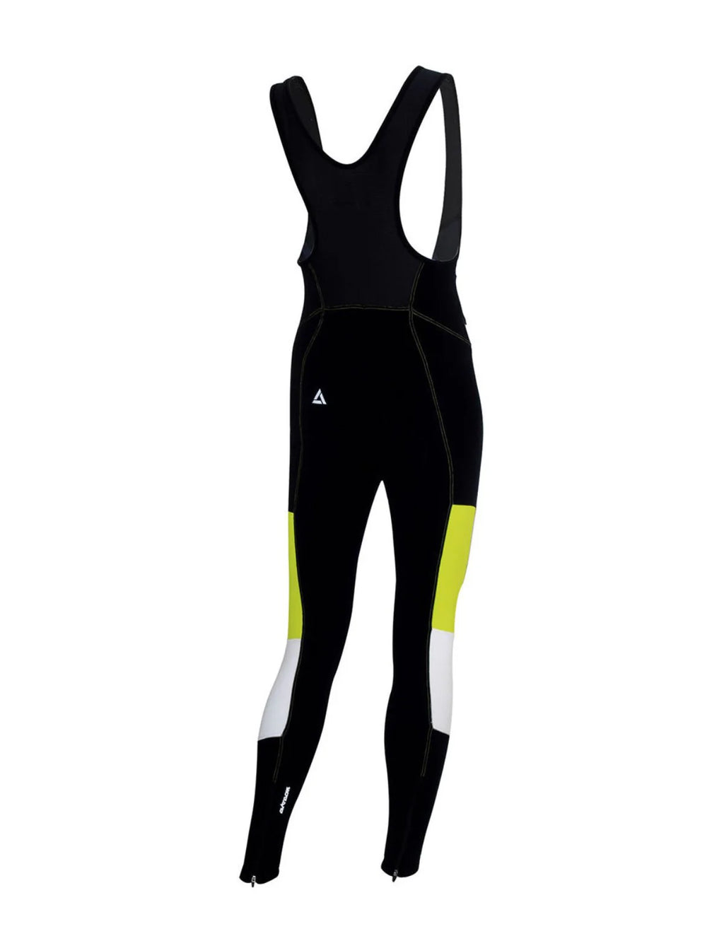 Herren Thermo Fahrradhose Lang Trgerhose Pro Line Schwarz Neon Weiss