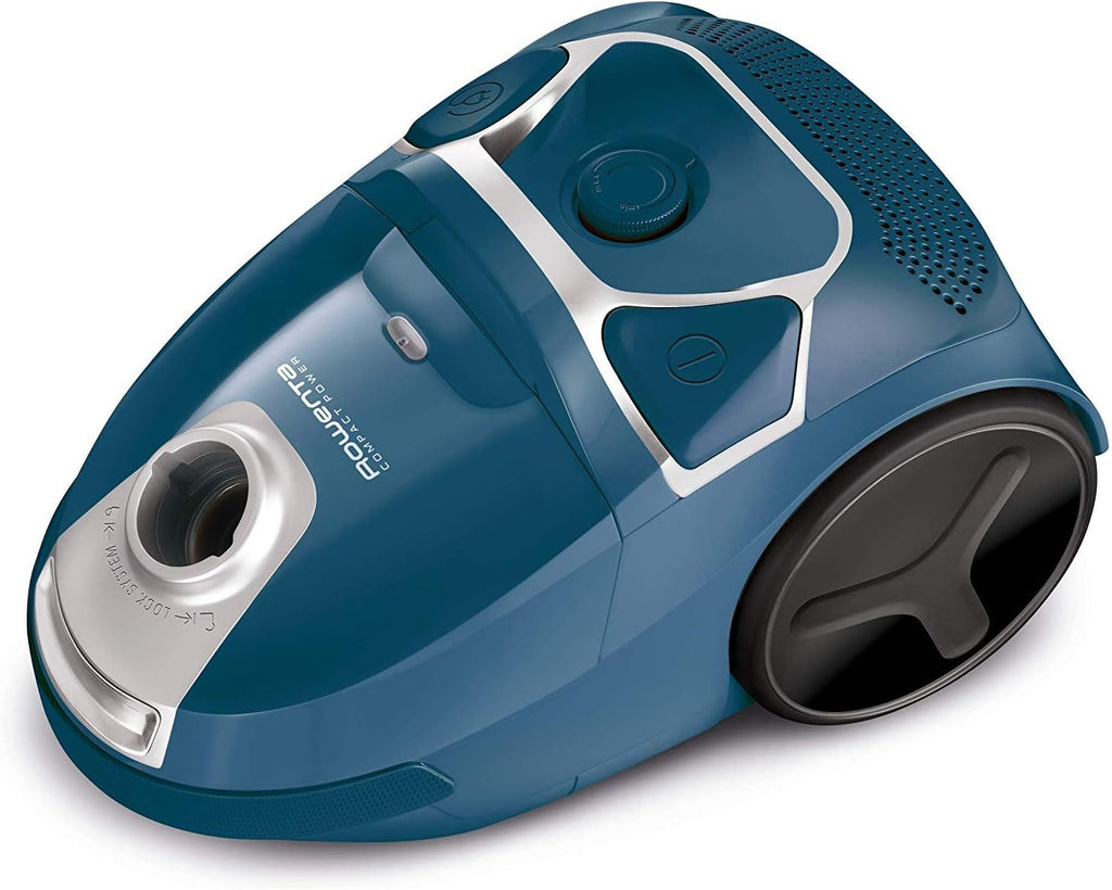 Rowenta RO3950 Aspirapolvere a sacco + Confezione da 4 sacchetti Swirl R 39 per aspirapolvere per un'aspirazione costantemente elevata, volume sacco 3L, 750 W = 2000W, estremamente silenzioso, filtro igienico, con spazzola per parquet