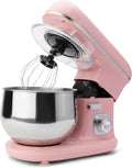 Clatronic Robot da Cucina retrò per impastare | Planetaria 5L con potente motore da 1100W | Impastatrice incluso gancio e frusta | Robot da cucina retrò con paraspruzzi e apertura di riempimento – KM 3711 rosa