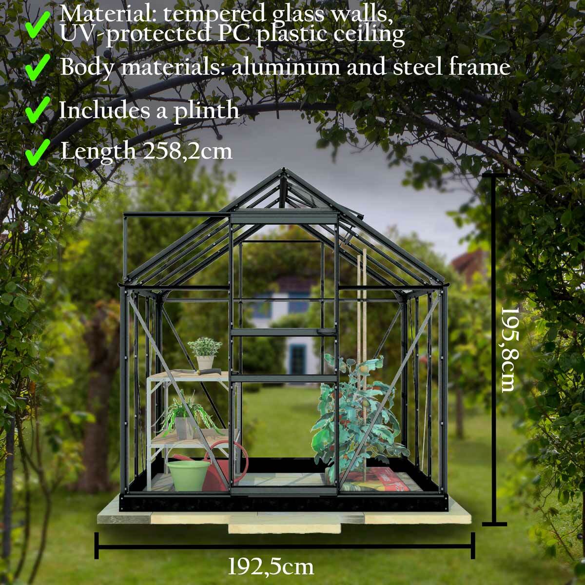 Serra Lykke Hybrid 5m², nero