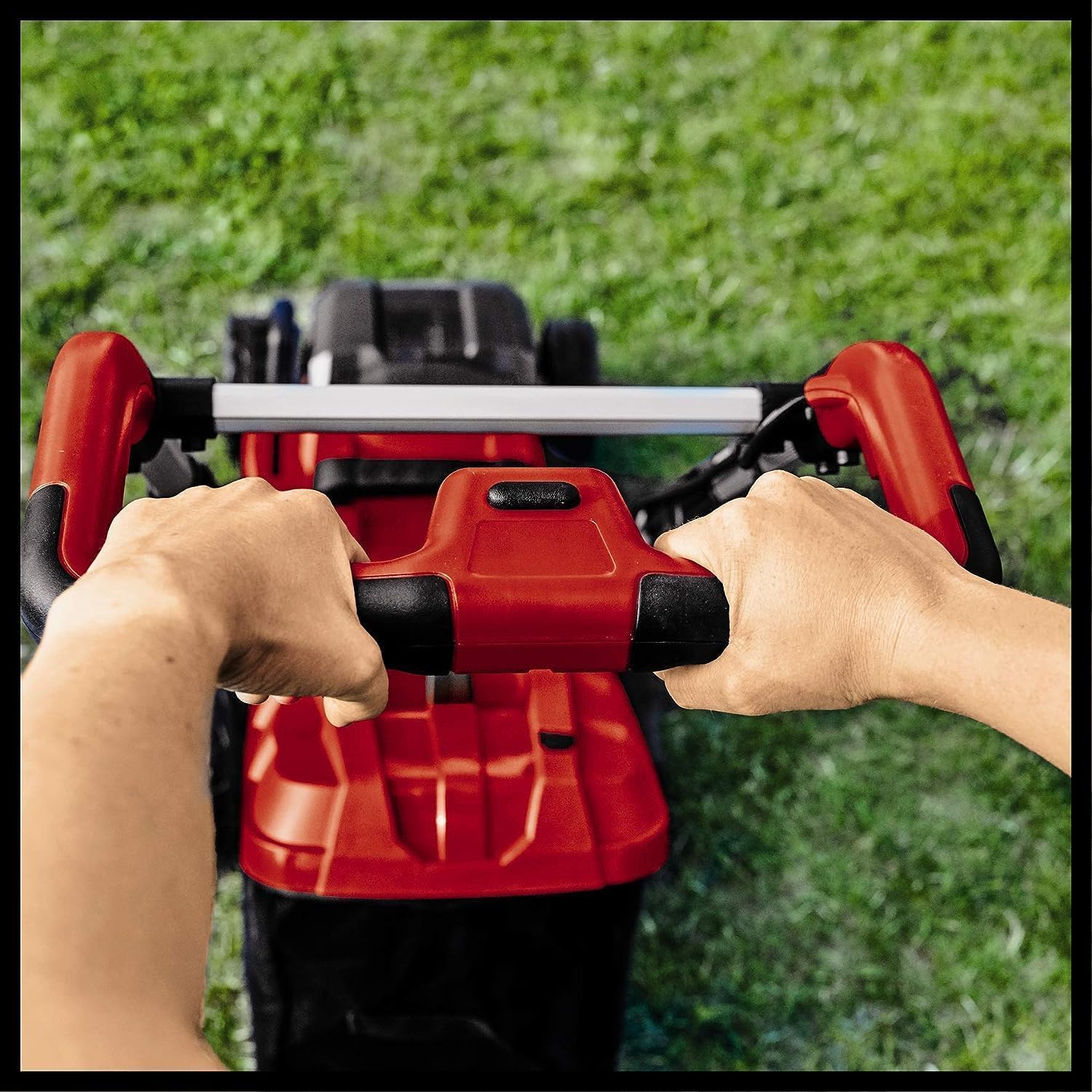 Tagliaerba a batteria Einhell GE-CM 36/34-1 Li-Solo Power X-Change (36 V, larghezza di taglio 33,5 cm, fino a 200 m², sacco di raccolta erba 30 l, altezza di taglio 25-65 mm, senza batteria)