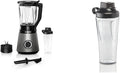 Bosch Standmixer VitaPower Serie 4 MMB6174SN, verbesserte Version, hochwertige Edelstahl-Klingen, 1,5l Glasbehlter, 0,6l To-Go-Flasche, spülmaschinenfeste Teile, 30.000 U/min, 1200 W, silber