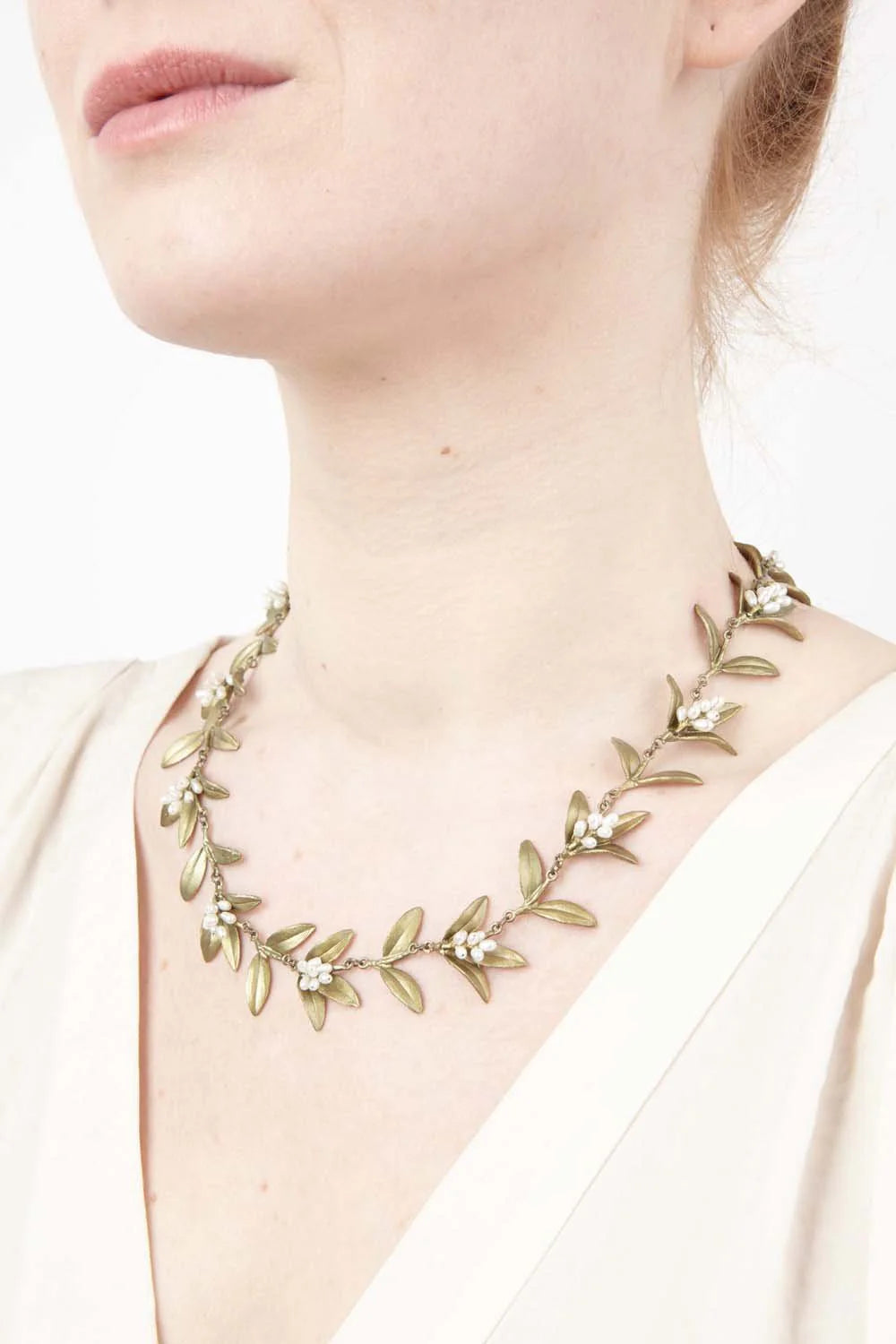 Blühende Myrte - Blttercollier