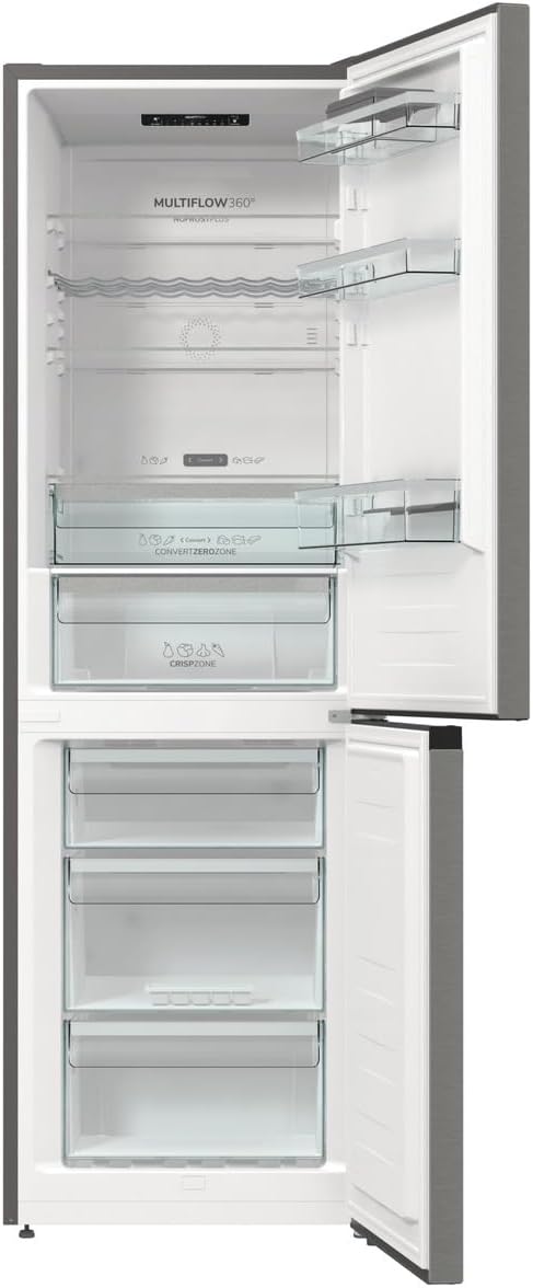Gorenje RK 418 DPW4 Frigorifero-Congelatore, Classe Energetica D, Vano Verdura CrispZone, Cerniera Porta, Reversibile, Illuminazione Interna LED, Vano Frigorifero 198 Litri, Vano Congelatore 71 Litri, Bianco