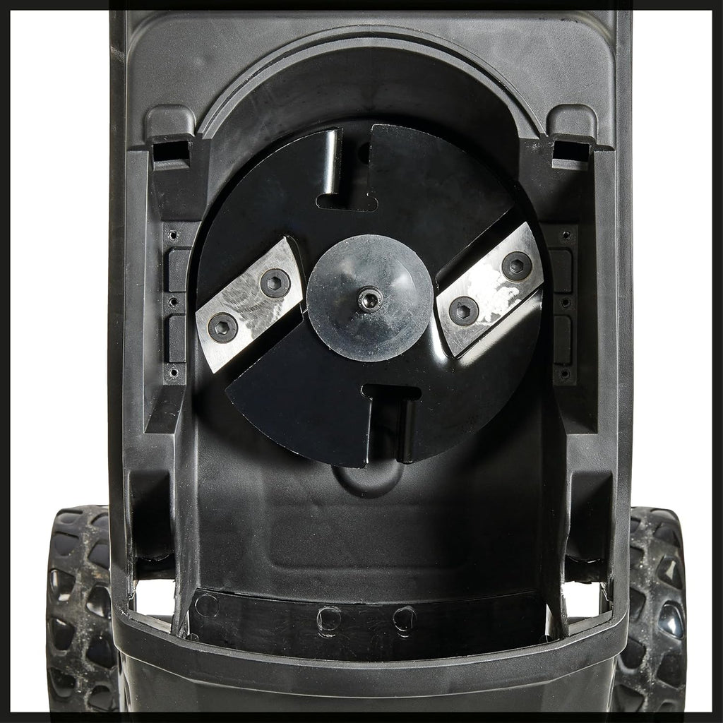 Trituratore elettrico a lama Einhell GC-KS 2540 (2 lame reversibili in acciaio speciale, ampia apertura a imbuto, interruttore di protezione motore, sacco di raccolta, maniglia di trasporto inclusa pressa), rosso