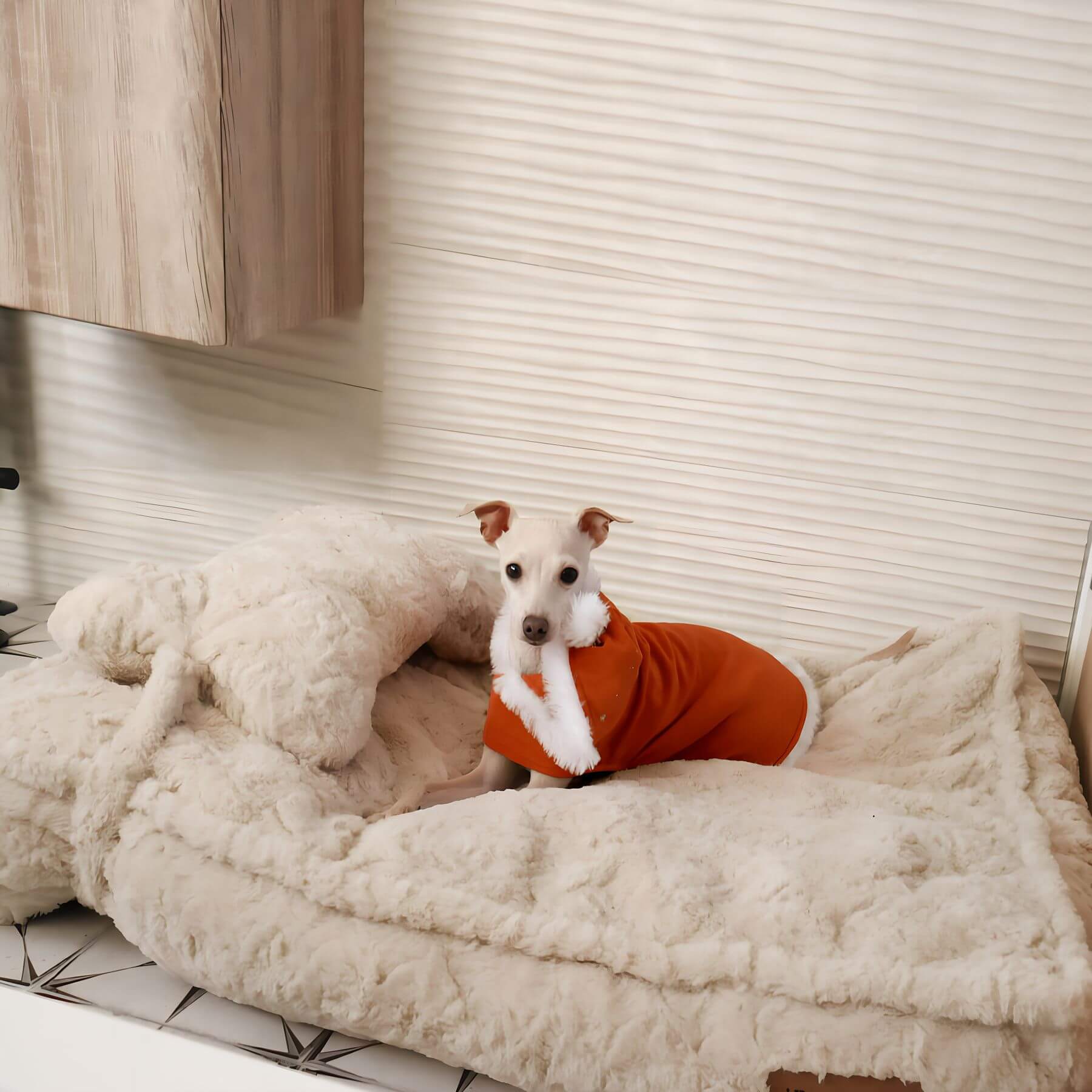 Dog Bed in Bone Shape – Soft Sleeping Nest for Comfort and Relaxation