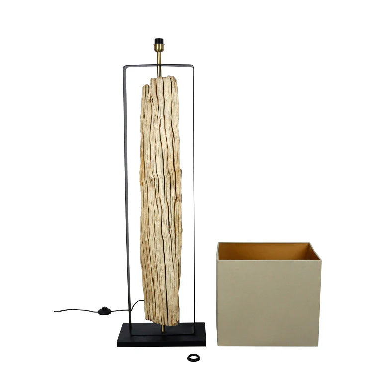 Massive Stehlampe WANA 165cm natur Baumstamm