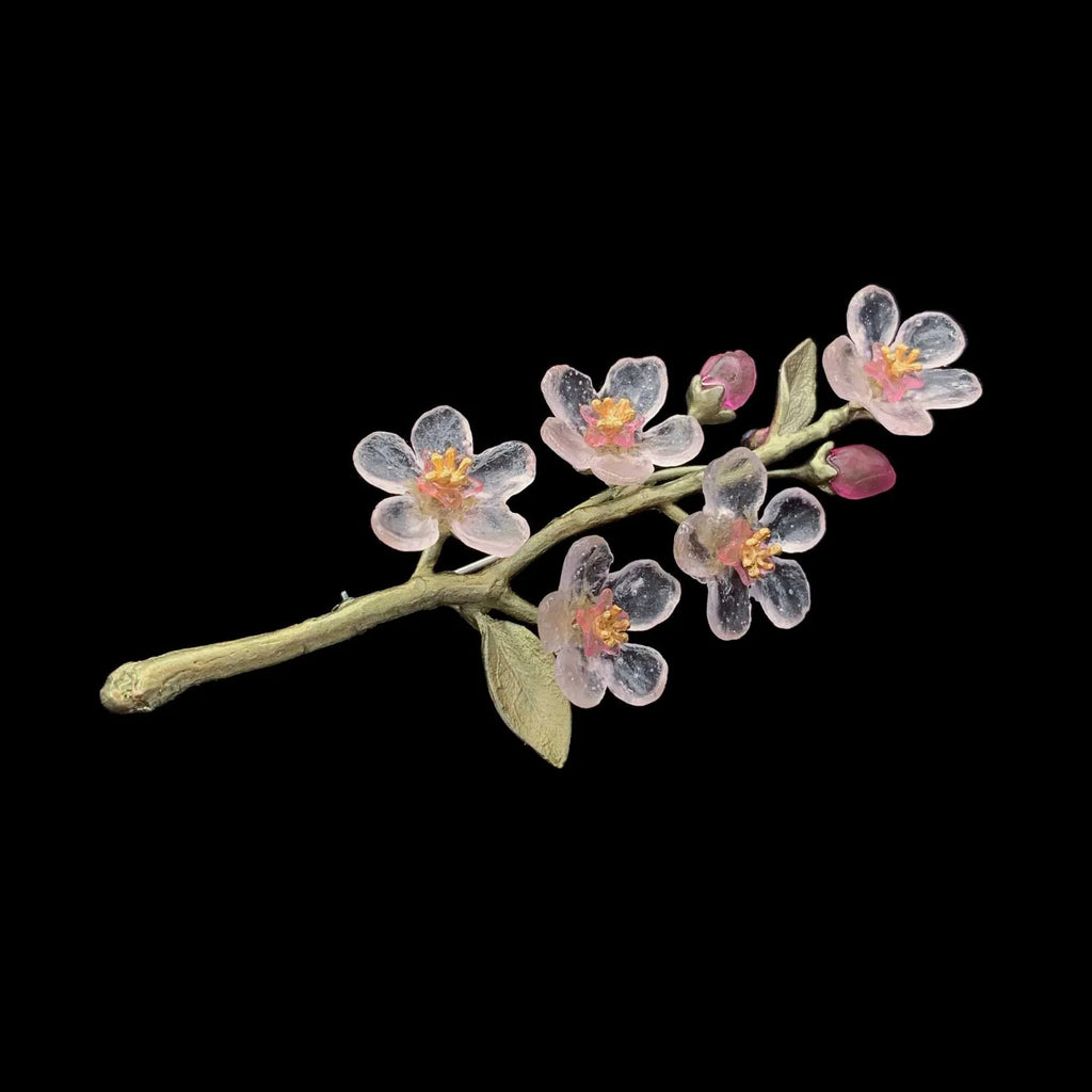 Spilla a fiore di pesco