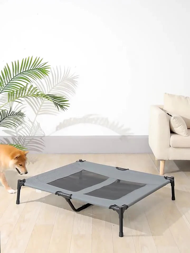 ComfyPaws - Abnehmbares und Atmungsaktives Sommer-Hundebett für mittelgroe und groe Hunde