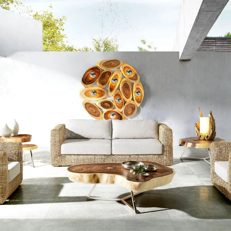 Couchtisch Baumscheibe DILAS  110 x 110 cm