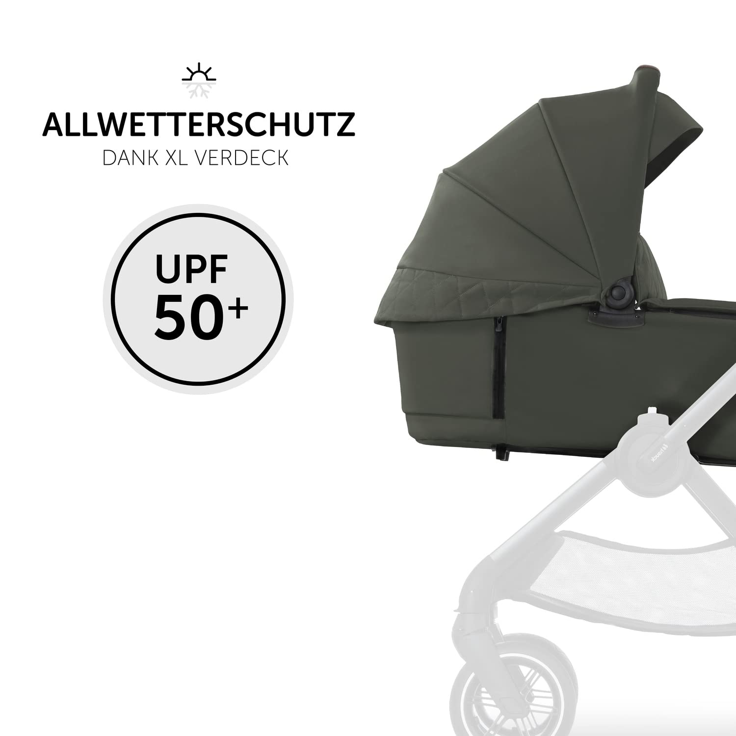 hauck Kinderwagen mit Beindecke Walk N Care ab Geburt bis 22 kg mit Liegefunktion, Becherhalter, Sitz Wendbar & Höhenverstellbar, Gummireifen, Teleskopgriff, UPF 50+, Zusammenklappbar (Dark Navy Blue9