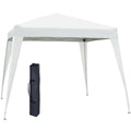 Outsunny Gazebo Pieghevole per Feste Protezione UV Pieghevole Bianco