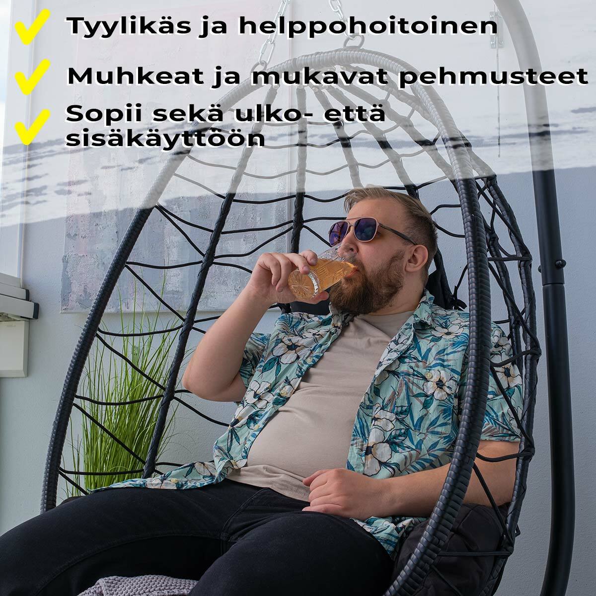 Lykke Hängesessel, nero