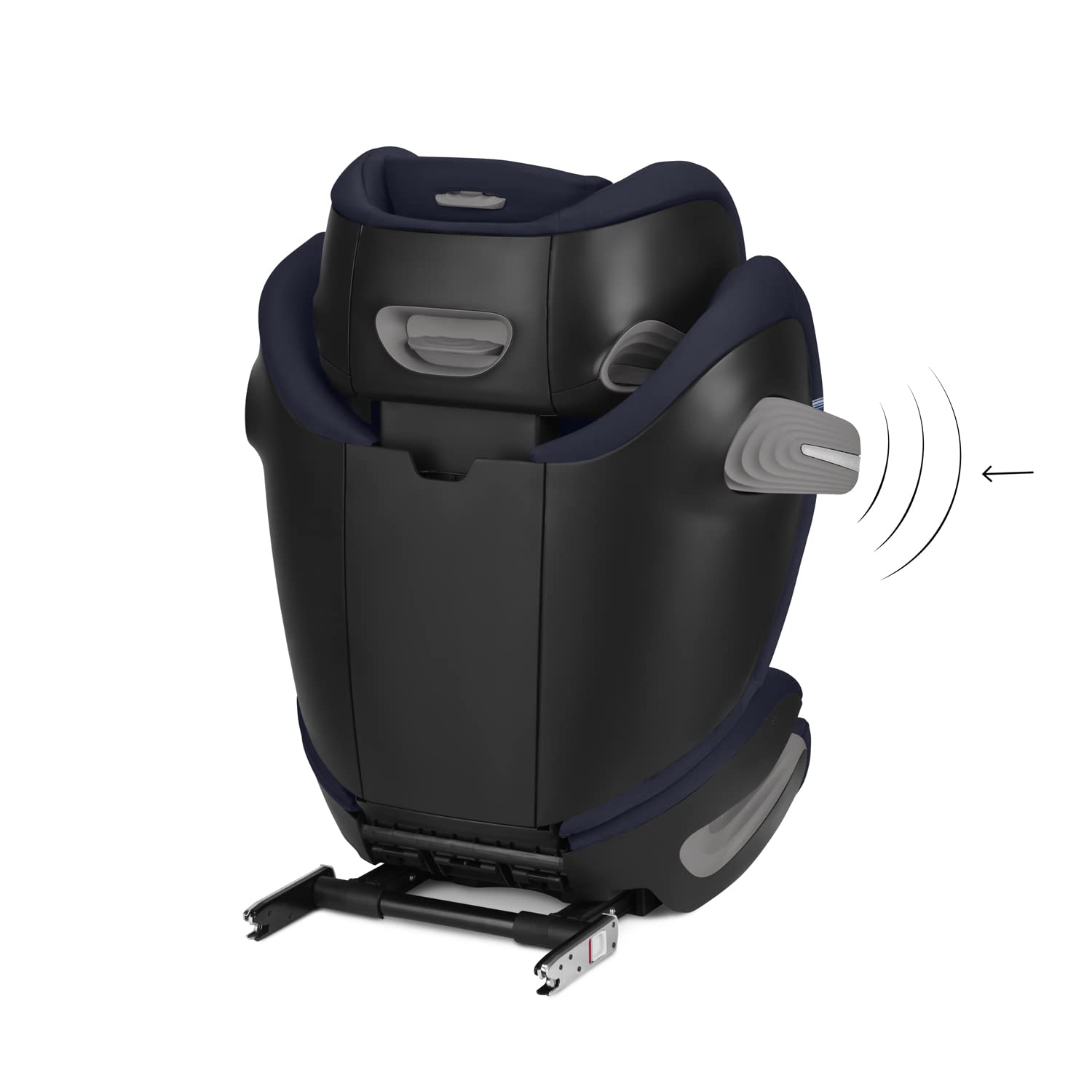 CYBEX Gold Seggiolino auto Solution S2 i-Fix, Per auto con e senza ISOFIX, 100-150 cm, Da 3 a 12 anni circa (15-50 kg), Lava Grey