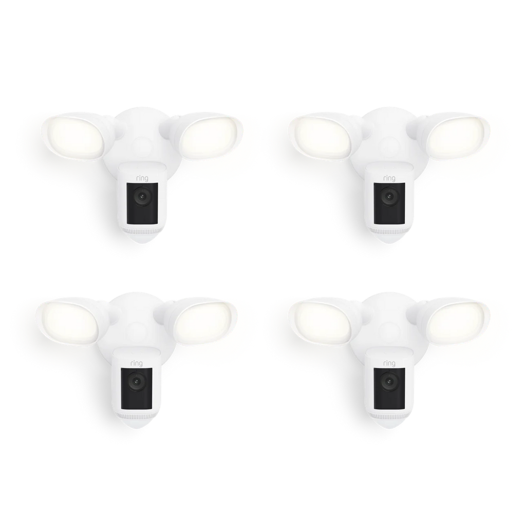 4-Pack Floodlight Cam Wired Pro
