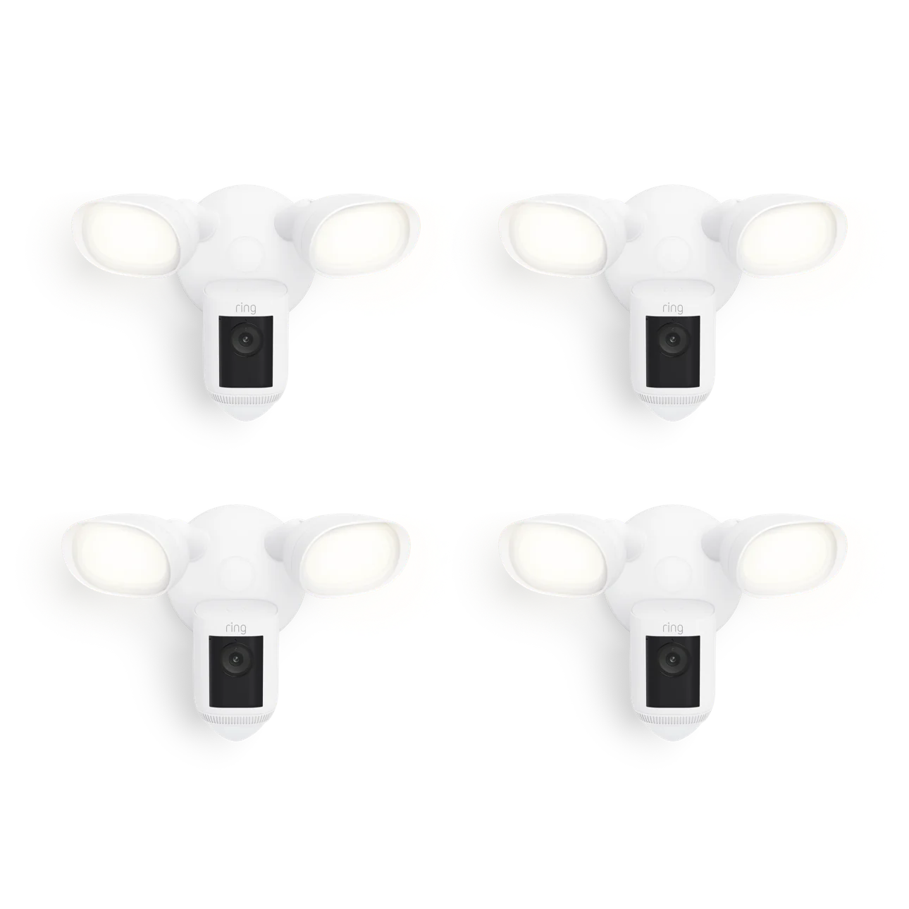 4-Pack Floodlight Cam Wired Pro
