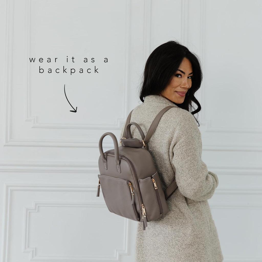 Ayla & Co Wickelrucksack, Tragetasche, wandelbare Reise-Wickeltasche mit isolierter und erweiterbarer Tasche für Babyflaschen