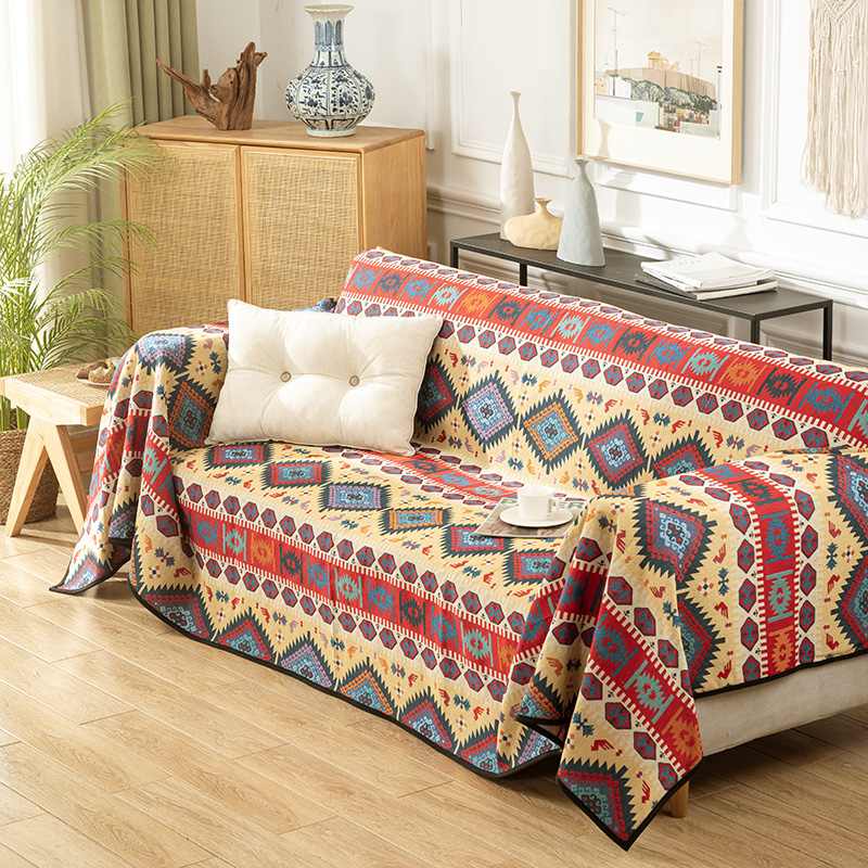 Multifunktionaler marokkanischer Jacquard-Sofabezug und berwurfdecke