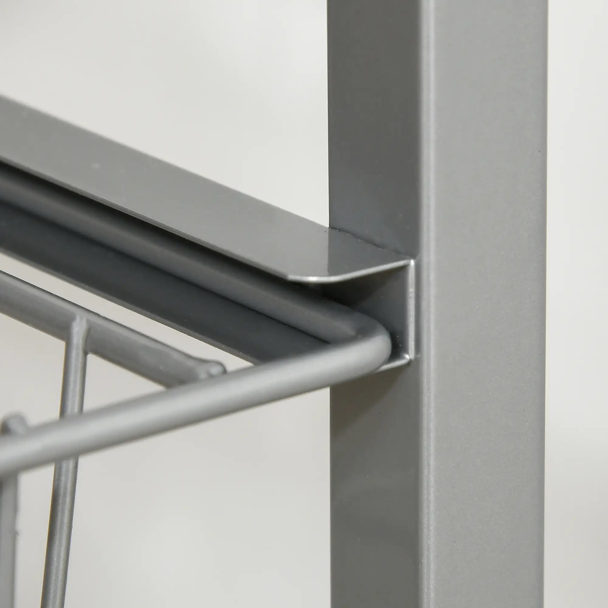 HOMCOM Carrello da Cucina con Ruote a 4 Cesti in Acciaio