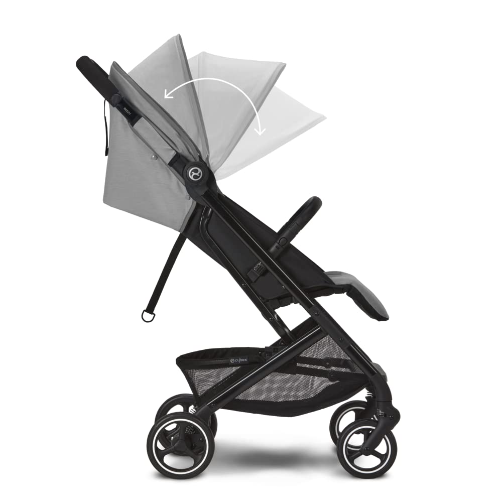 Cybex Gold Passeggino Beezy con imbracatura One-Pull, Dalla nascita fino a circa 4 anni (max. 22 kg), Compatto ed ergonomico, Almond Beige (Beige con telaio nero)